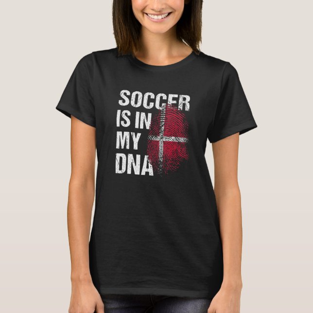 Camiseta Denmark Soccer Danisch Football Dansk Futbol 1 (Frente)