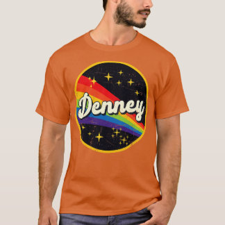Camiseta Denney Rainbow No Espaço Vintage GrungeStyle