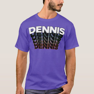Camiseta Dennis Engraçado Retro Vintage Pôr do Sol Dennis 8
