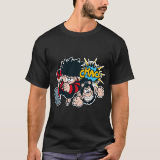 Camiseta Dennis o encrenqueiro CAOS estilo retrô garota eng