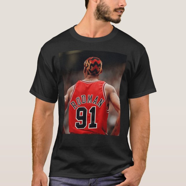 Camiseta Dennis Rodman Fan Art &amp;amp; Merch Essential.  (Frente)