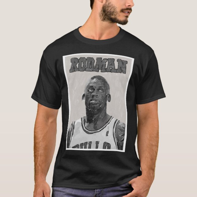 Camiseta Dennis Rodman Rodzilla, O Verme Essencial T-Shirt (Frente)