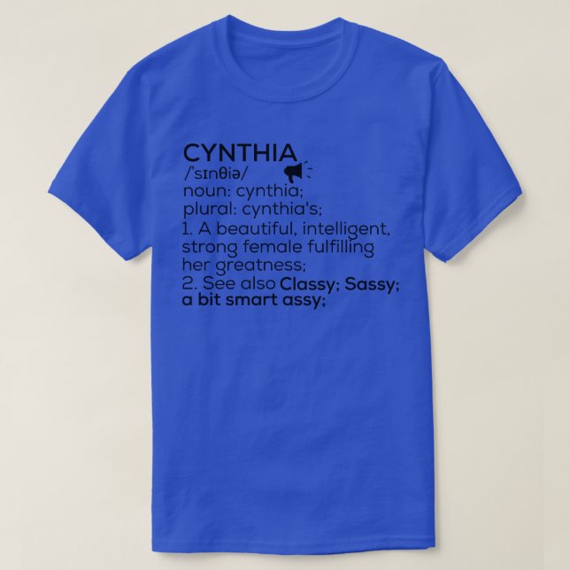 Camiseta Denominação Cynthia Denominação Cynthia (Frente do Design)