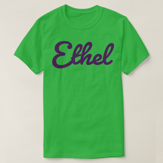 Camiseta Denominação Etel Tipografia Roxo (Frente do Design)