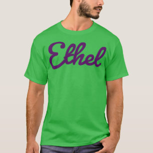 Camiseta Denominação Etel Tipografia Roxo