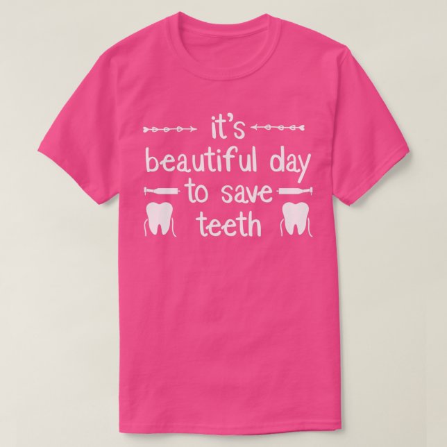 Camiseta Dental Assistant cita belo dia dos 27s (Frente do Design)
