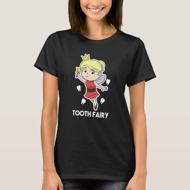 Camiseta Dental Assistant Dentist Brace Teeth Tooth Fairy A (Frente)