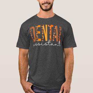 Camiseta Dental Assistant leopard Fall Autumn Lovers Thanks