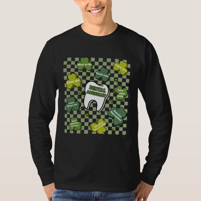 Camiseta Dental Assistant St Patrick's Day 2023 Tooth Shamr (Frente)