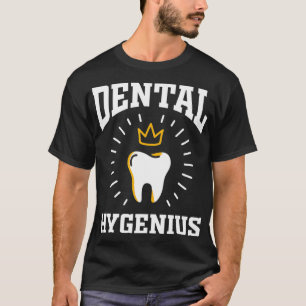 Camiseta Dental Hygenius Hygiene Gift Para Dentist Dental H
