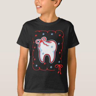 Camiseta Dental Hygienist 4 de julho American Dentist Coque