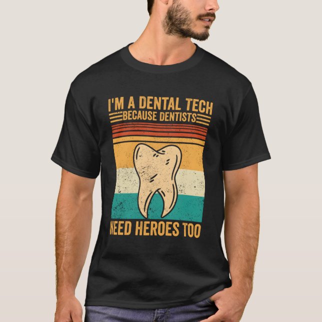 Camiseta Dental Lab Tech Technician Assistant Dental Tech H (Frente)