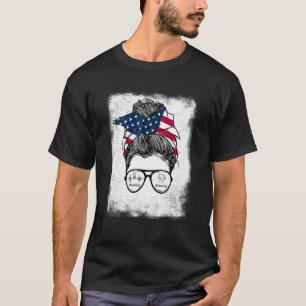 Camiseta Dental Life Messaging Bun Óculos Solares Militares