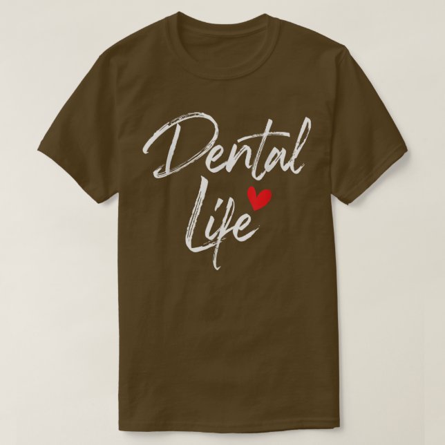 Camiseta Dental LifeDentist Dentist Dental Assistant DDS (Frente do Design)