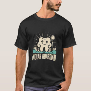 Camiseta Dental Molar Guardian - Odontologia Retro
