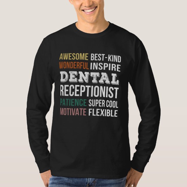 Camiseta Dental Receptionist  Appreciation (Frente)