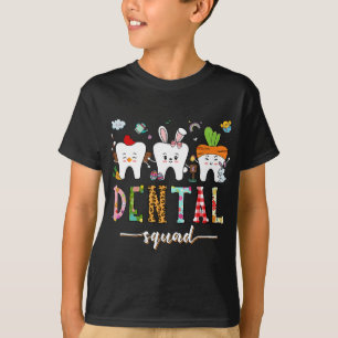 Camiseta Dental Squad Day, Diversão de Páscoa, Tooth Dental