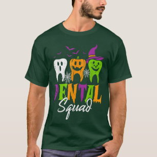 Camiseta Dental Squad Engraçado Três Dentes Dentes Dentes B