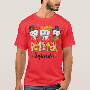 Camiseta Dental Squad Halloween Figurume Engraçado Ou Trea