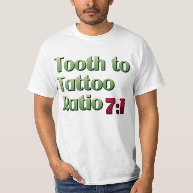 Camiseta Dente à relação do tatuagem (Frente)