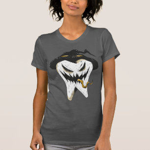 Camiseta Dente Assustador Ghoulish no Dia das Bruxas