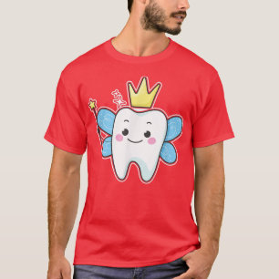 Camiseta Dente bonito com asas como fada