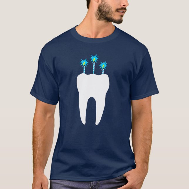 Camiseta Dente de Celebração com Velas (Frente)