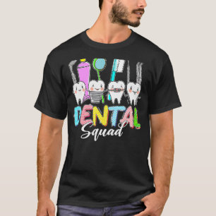 Camiseta Dente Dentista de Esquadrão Dental Dia do Felz pas