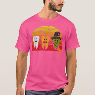 Camiseta Dente Fantasma Pumpkin Witte Cute Dental Halloween