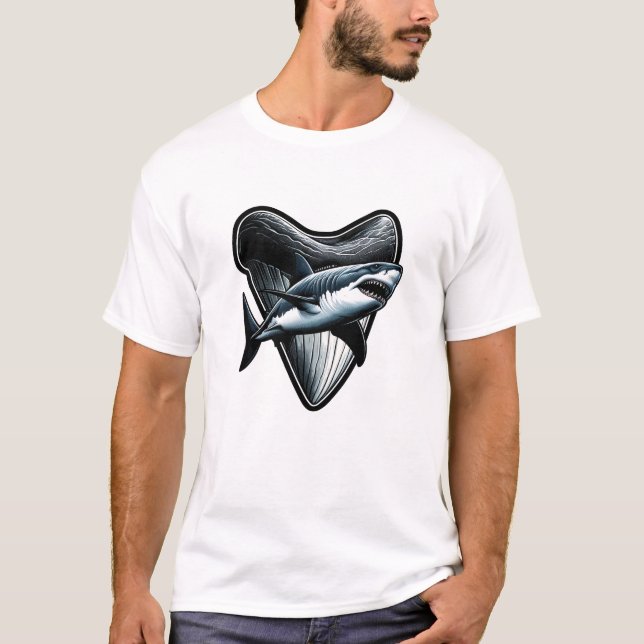 Camiseta Dente Megalodon (Frente)
