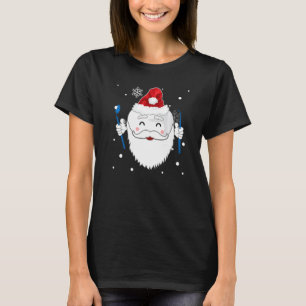 Camiseta Dente Papai Noel Neve, Adição De Natal Para Dentis