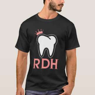 Camiseta Dente RDH Para Higienista Dental Registrado
