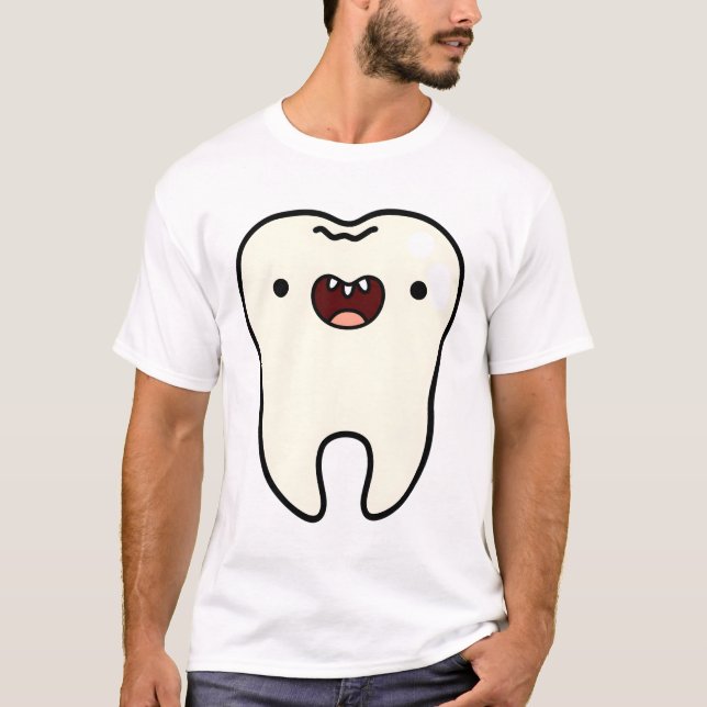 Camiseta Dente Saudável Kawaii (Frente)