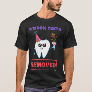 Camiseta Dentes De Sabedoria Removeram Humor Dental Engraça