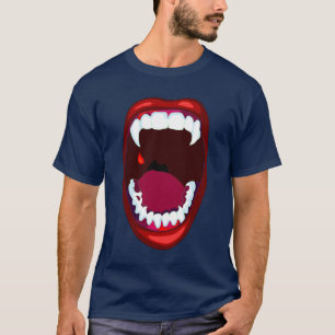 Camiseta Dentes de Vampiro Show de Terror Presas de Demônio