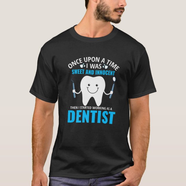 Camiseta Dentes Dentes Dentes Dentados Escola Dentária Mulh (Frente)