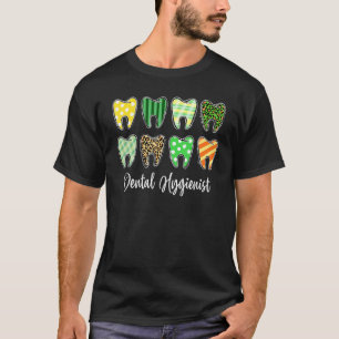 Camiseta Dentes Dentes Dentes Leopardo Xadrez Higienista De