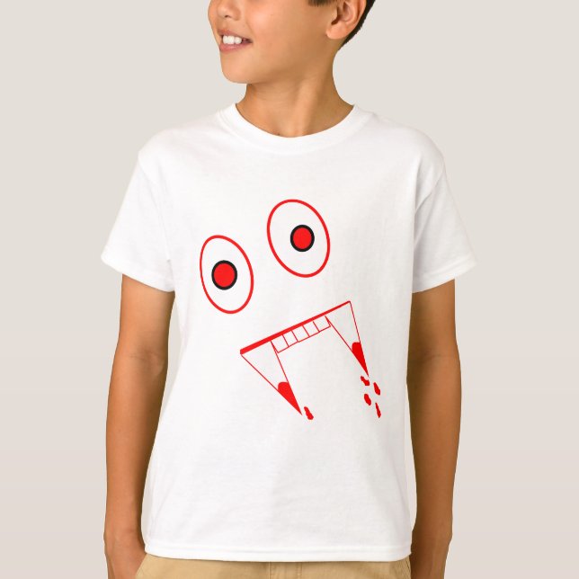 Camiseta Dentes do vampiro do Dia das Bruxas (Frente)