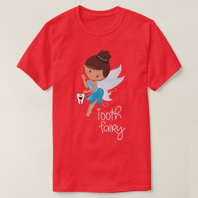 Camiseta Dentes Felizes, Fada Dente Dente Gelada (Frente do Design)