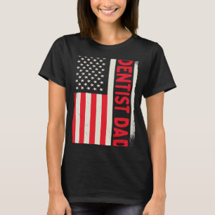 Camiseta Dentes Patrióticos Médicos Enfermeira Dentista de