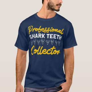 Camiseta Dentes Profissionais De Tubarão Fóssil Coletor Par