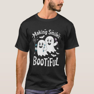 Camiseta Dentes Sorrisos Bootiful Halloween Dentista Higien