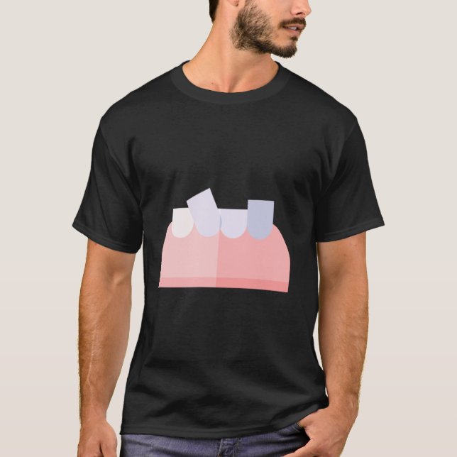 Camiseta Dentes Tortos Engraçados (Frente)