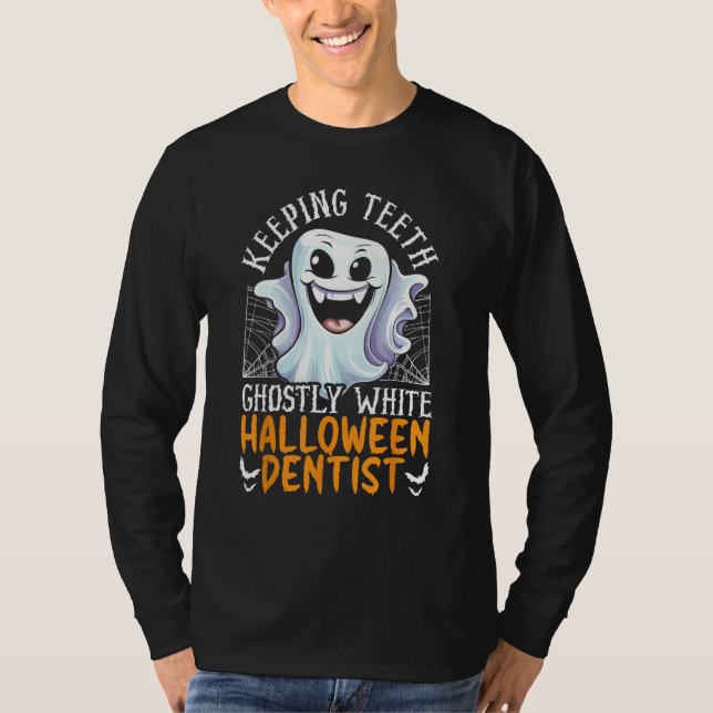 Camiseta Dentist Halloween Trick Or Treat Dentistry Dental  (Frente)