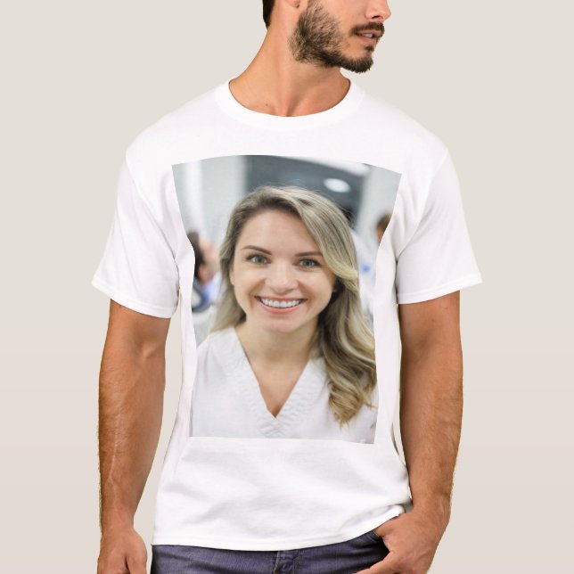 Camiseta Dentist Photo Customize Personalize (Frente)