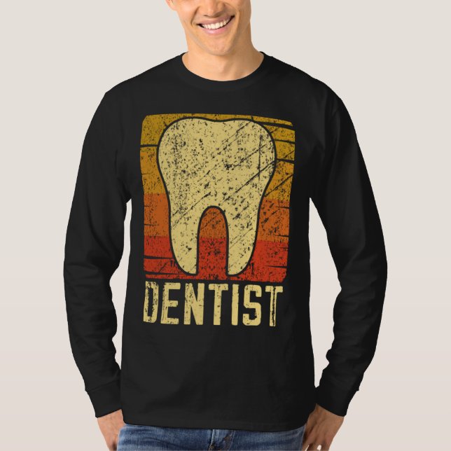 Camiseta Dentist Tooth Retro Funny (Frente)