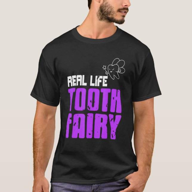 Camiseta Dentista Adorável Da Fada Dente Real Presente (Frente)