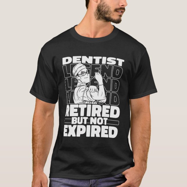 Camiseta Dentista aposentado odontologia - dentário dentári (Frente)