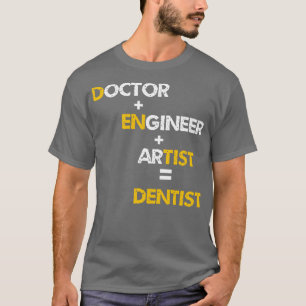 Camiseta dentista com piada dentária