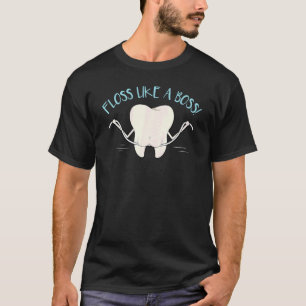 Camiseta Dentista de dentes brancos com fio